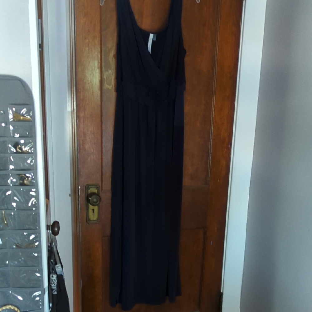 Elegant Navy Maxi Dress